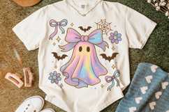 Iridescent Ghost Png, Coquette Halloween Design, Spooky PNG Product Image 1