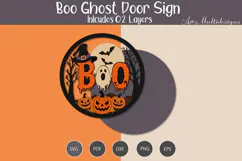 Boo ghost door sign Product Image 2