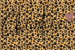 Orange Leopard print Ghost Pattern | Cute Halloween Paper Product Image 4