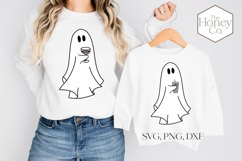 Ghost Martini | Ghost Coffee | Cute Halloween Sublimation Product Image 1