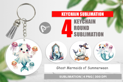 Keychain Summerween Ghost Mermaids Product Image 1