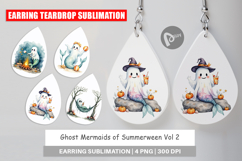 Earring Summerween Ghost Mermaids Product Image 1