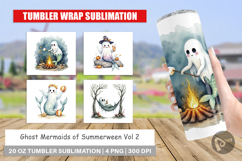 Tumbler Summerween Ghost Mermaids Product Image 1