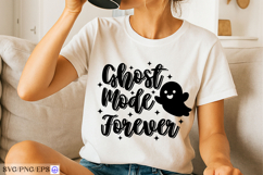 Ghost Mode Forever Halloween SVG PNG Design Product Image 2