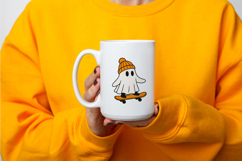 Cute Cartoon Ghost Clipart |Halloween PNG SVG Product Image 3