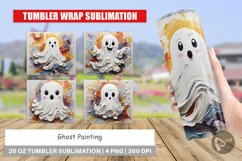 Tumbler Wrap Ghost Painting Product Image 1