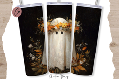 Fall Ghost Tumbler Wraps PNG Product Image 4