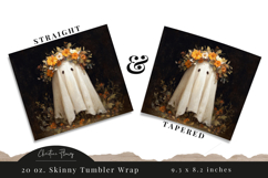 Fall Ghost Tumbler Wraps PNG Product Image 6