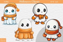 Halloween Funny Ghost|Halloween Characters Clipart Product Image 1