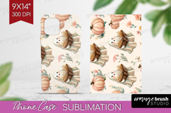Cute Ghost Phone Case PNG - Spooky Halloween Case PNG Product Image 1