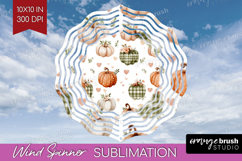 Cute Ghost Wind Spinner Sublimation PNG - Spooky Halloween Product Image 1