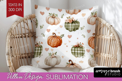 Cute Ghost Pillow Sublimation - Spooky Halloween Pillow PNG Product Image 1
