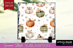 Cute Ghost Slate PNG - Spooky Halloween Square Slate Product Image 1