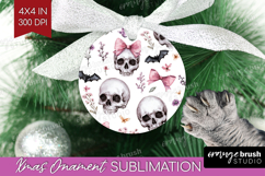 Cute Ghost Ornament PNG - Spooky Halloween PNG Sublimation Product Image 1