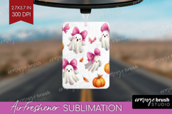 Cute Ghost Air Freshener PNG - Spooky Halloween PNG Product Image 1