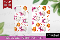 Cute Ghost Phone Case PNG - Spooky Halloween Case PNG Product Image 1