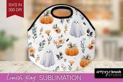 Cute Ghost Lunch Bag - Spooky Halloween Lunch Bug PNG Product Image 1