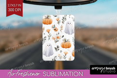 Cute Ghost Air Freshener PNG - Spooky Halloween PNG Product Image 1