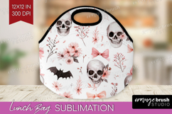 Cute Ghost Lunch Bag - Spooky Halloween Lunch Bug PNG Product Image 1