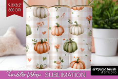 Cute Ghost Tumbler Wrap - Spooky Halloween Tumbler PNG Product Image 1