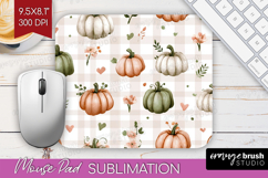 Cute Ghost Mouse Pad Sublimation - Spooky Halloween Mousepad Product Image 1