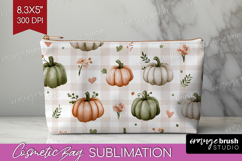 Cute Ghost Cosmetic Bag - Spooky Halloween Makeup Bag PNG Product Image 1