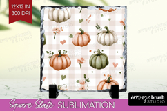 Cute Ghost Slate PNG - Spooky Halloween Square Slate Product Image 1