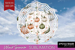 Cute Ghost Wind Spinner Sublimation PNG - Spooky Halloween Product Image 1