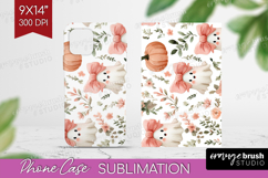 Cute Ghost Phone Case PNG - Spooky Halloween Case PNG Product Image 1