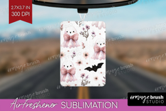 Cute Ghost Air Freshener PNG - Spooky Halloween PNG Product Image 1