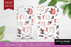 Cute Ghost Phone Case PNG - Spooky Halloween Case PNG Product Image 1