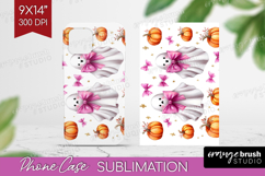 Cute Ghost Phone Case PNG - Spooky Halloween Case PNG Product Image 1