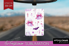 Cute Ghost Air Freshener PNG - Spooky Halloween PNG Product Image 1