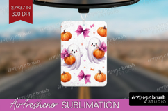 Cute Ghost Air Freshener PNG - Spooky Halloween PNG Product Image 1