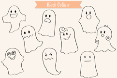 Hand Drawn Ghost | Halloween Doodles | Cute Phantom Product Image 5