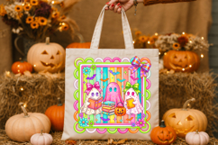 Ghost Reading Png, Halloween Book Ghosts PNG Product Image 2