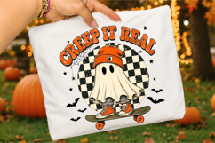 Ghost Skateboarding Creep It Real Png, Halloween Ghost Product Image 3