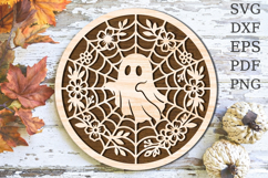 Ghost Spider Web Laser Cut SVG Product Image 1