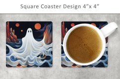 Halloween Ghost Coaster, Halloween Kitchen Decor Product Image 1