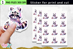 5 Cute Spooky Stickers | Mini Halloween PNG Bundle Product Image 5