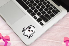 Halloween Cute Ghost Sticker Clipart Bundle Product Image 6
