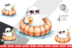Summerween Ghosts Clipart Product Image 1