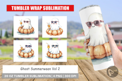 Tumbler Summerween Ghosts Product Image 1