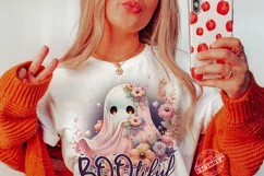 Cute ghost PNG, funny halloween sublimation design Product Image 6