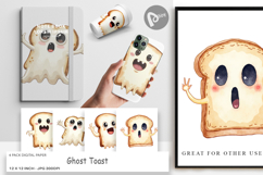 Digital Paper Ghost Toast Product Image 1