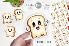 Ghost Toast Sticker Product Image 1