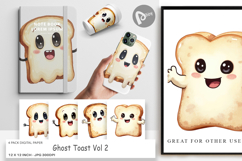 Digital Paper Ghost Toast Product Image 1