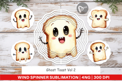 Wind Spinner Ghost Toast Product Image 1