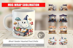 Mug Wrap Ghost Food Stalls Product Image 1