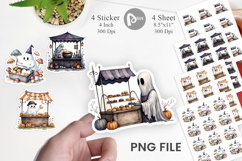 Ghost Food Stalls Sticker Product Image 1